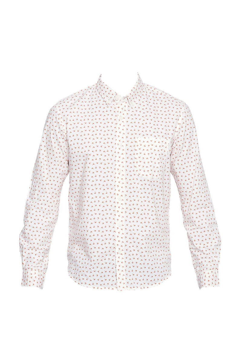 BASICS SLIM FIT PRINTED SHIRT