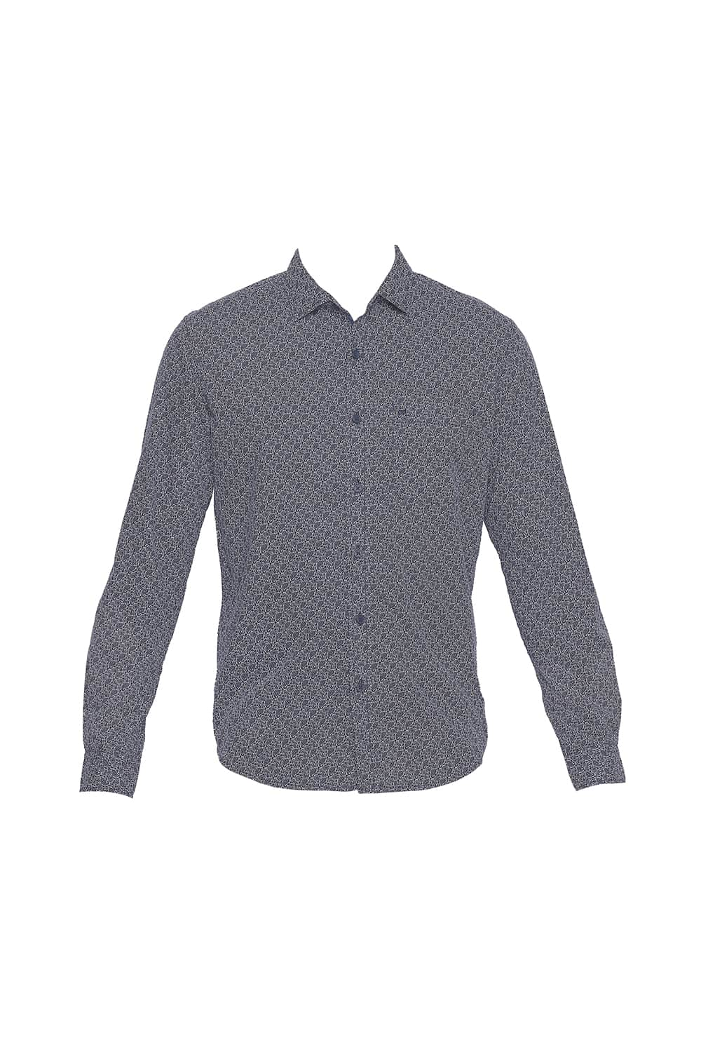 BASICS SLIM FIT PRINTED SHIRT