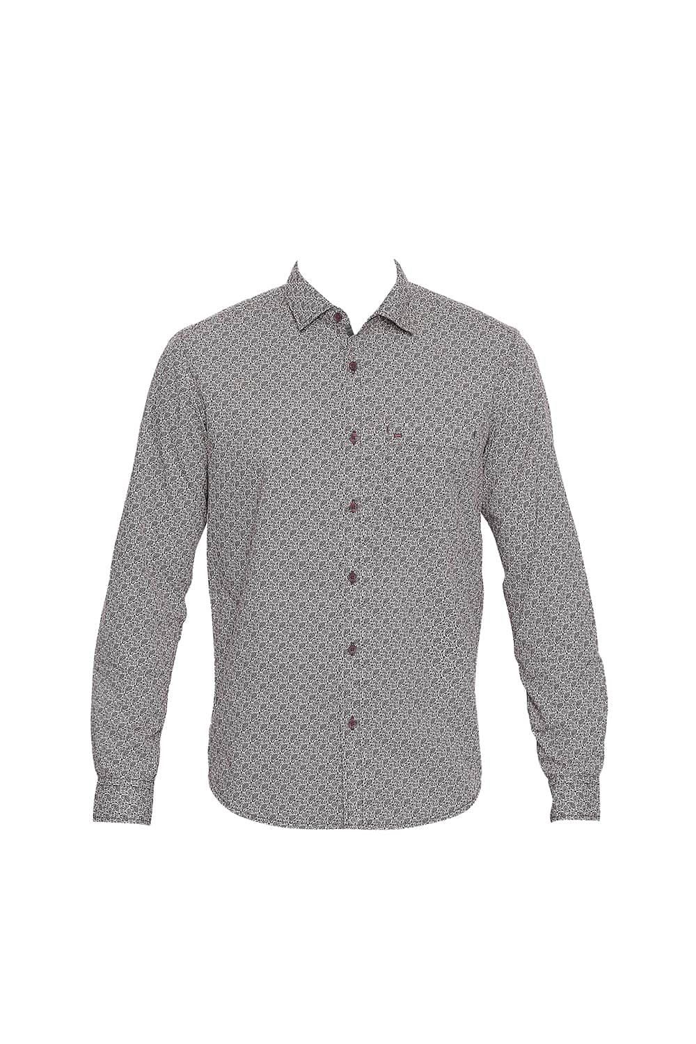 BASICS SLIM FIT PRINTED SHIRT