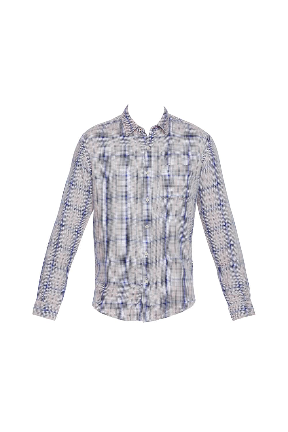 BASICS SLIM FIT MODAL CHECKS SHIRT