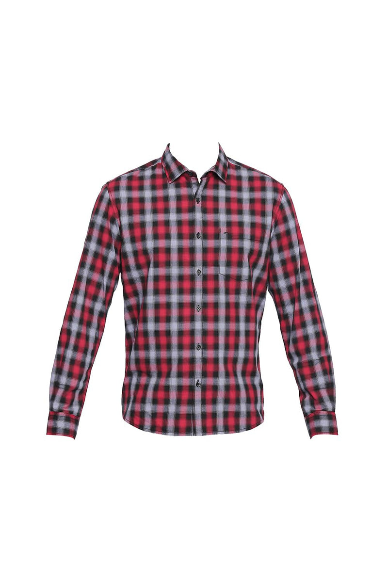 BASICS SLIM FIT CHECKS SHIRT