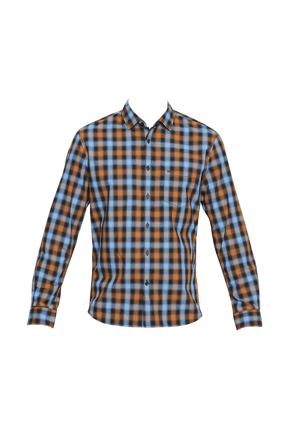 BASICS SLIM FIT CHECKS SHIRT