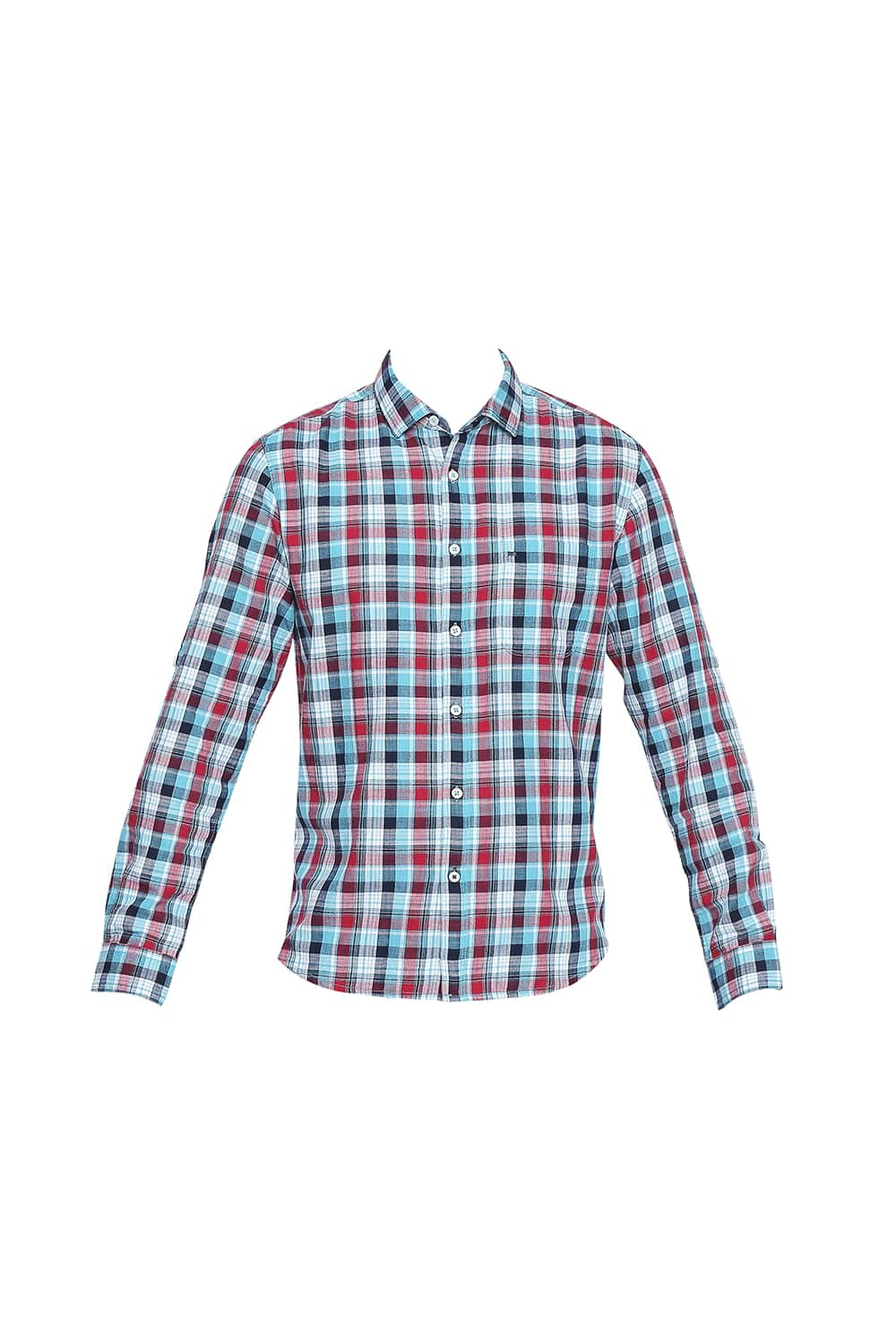 BASICS SLIM FIT CHECKS SHIRT