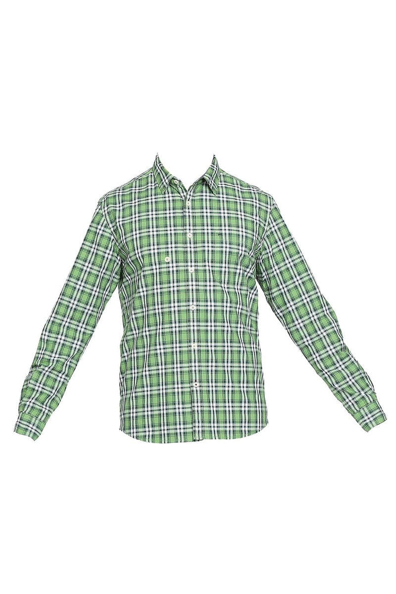 BASICS SLIM FIT CHECKS SHIRT