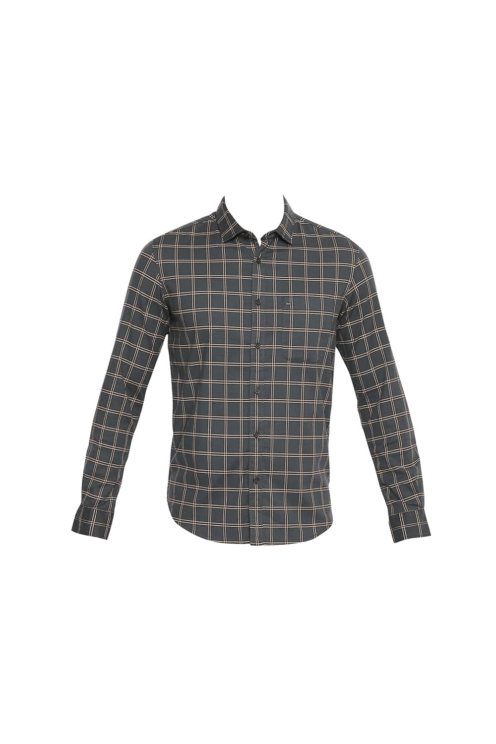 BASICS SLIM FIT CHECKS SHIRT