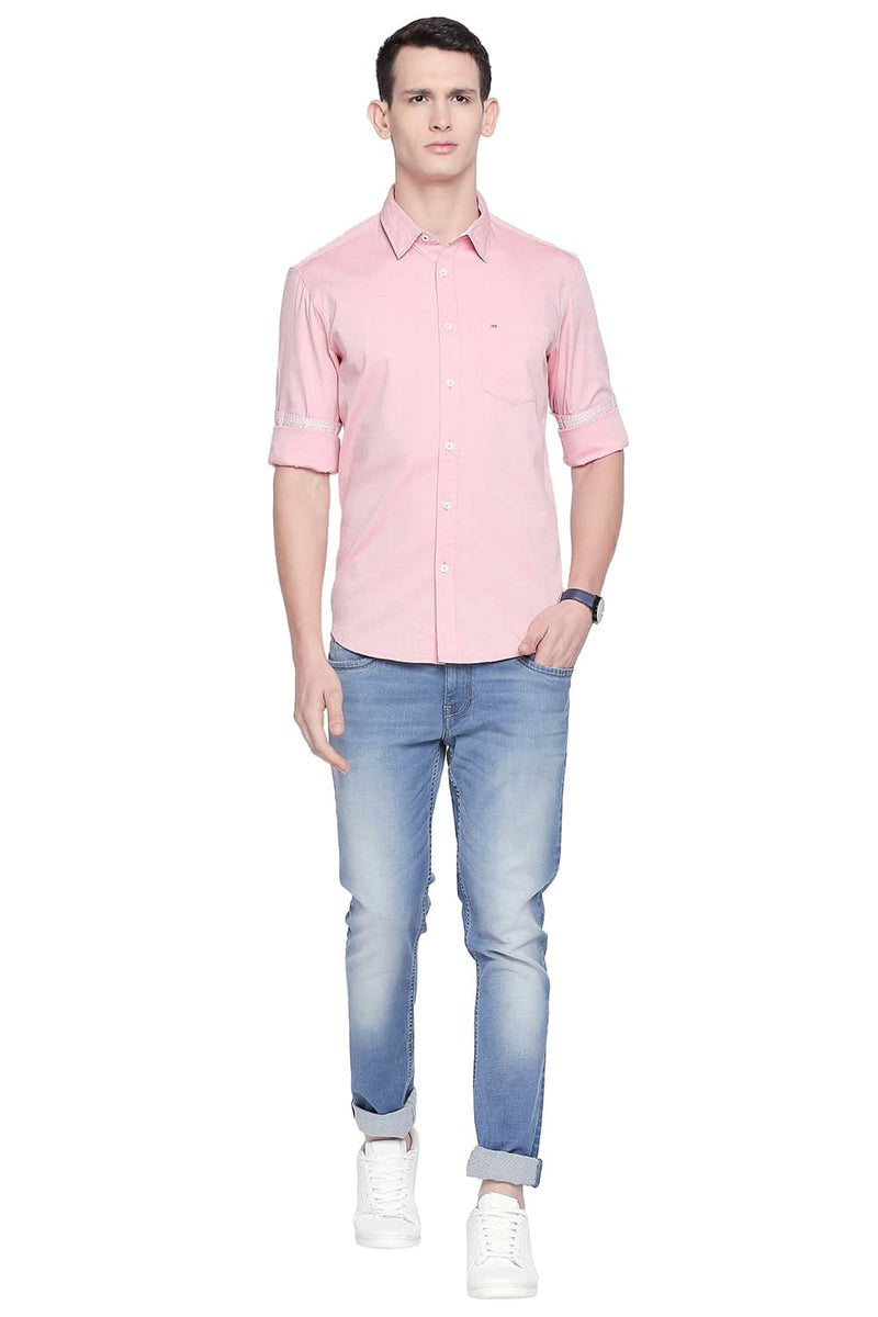 BASICS SLIM FIT OXFORD SHIRT