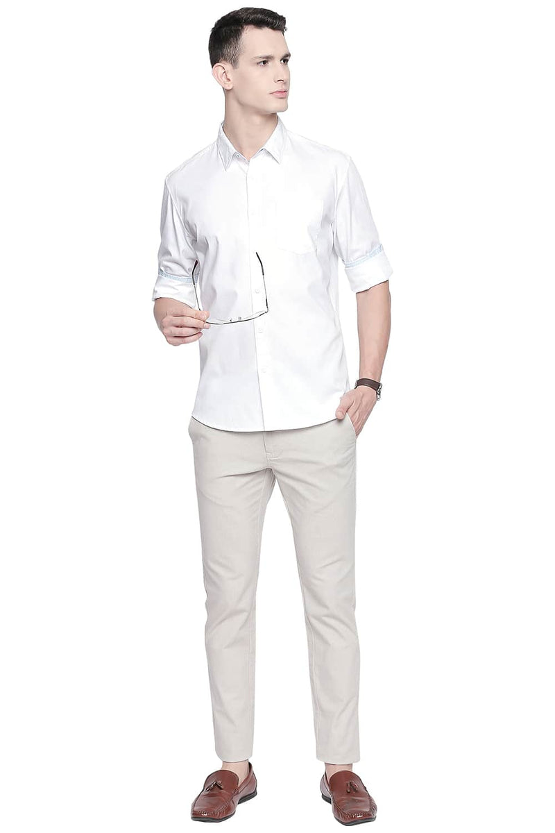 BASICS SLIM FIT OXFORD SHIRT