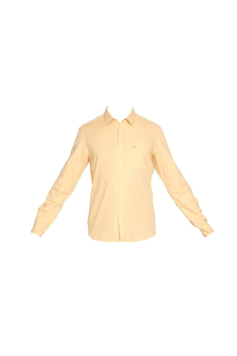 BASICS SLIM FIT DOBBY SHIRT