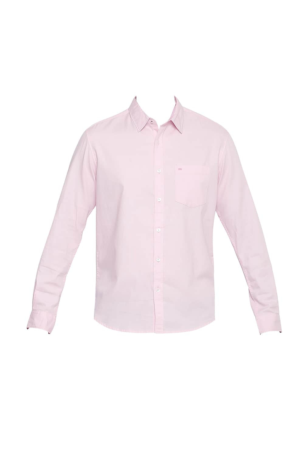 BASICS SLIM FIT DOBBY SHIRT