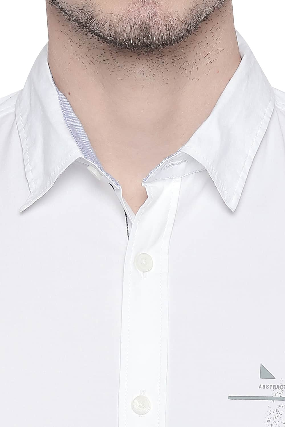 BASICS SLIM FIT POPLIN STRETCH SHIRT