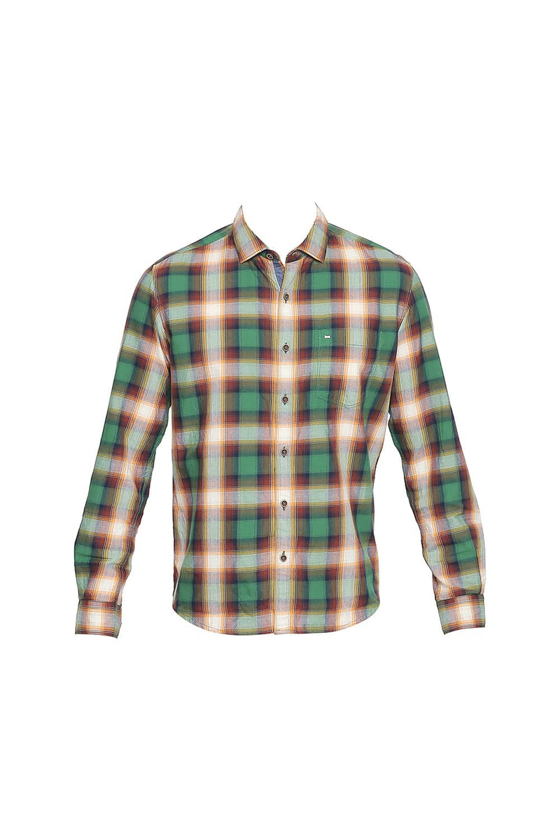 BASICS SLIM FIT CHECKS SHIRT