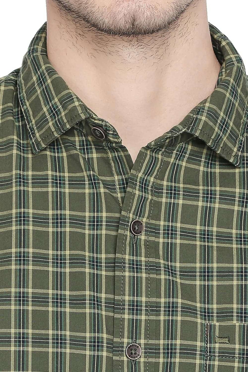 BASICS SLIM FIT CHECKS SHIRT