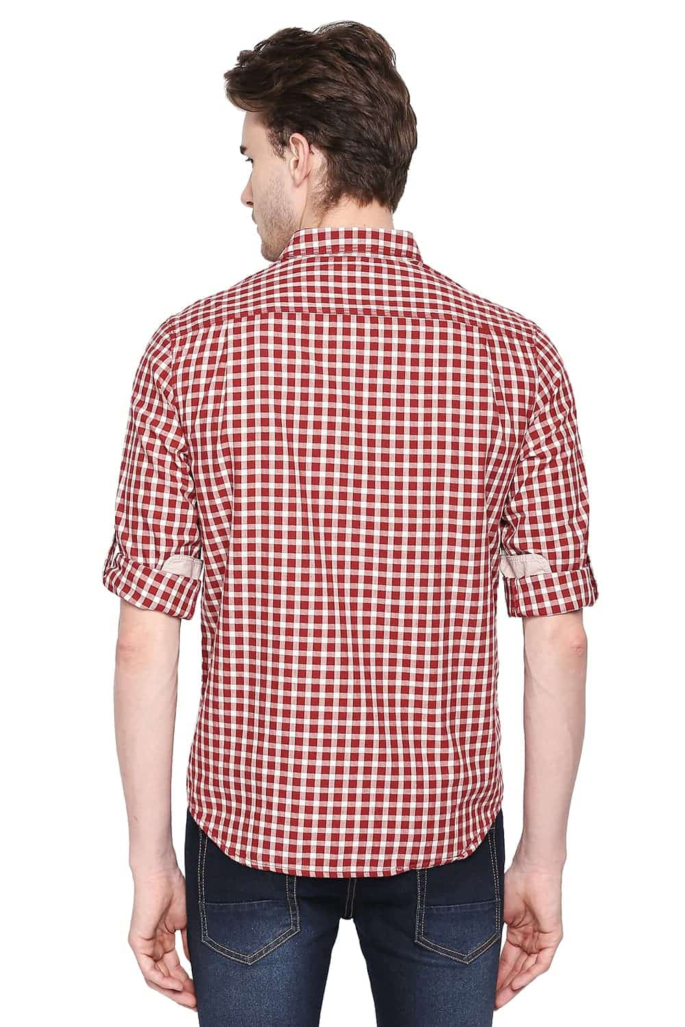 BASICS SLIM FIT CHECKS SHIRT