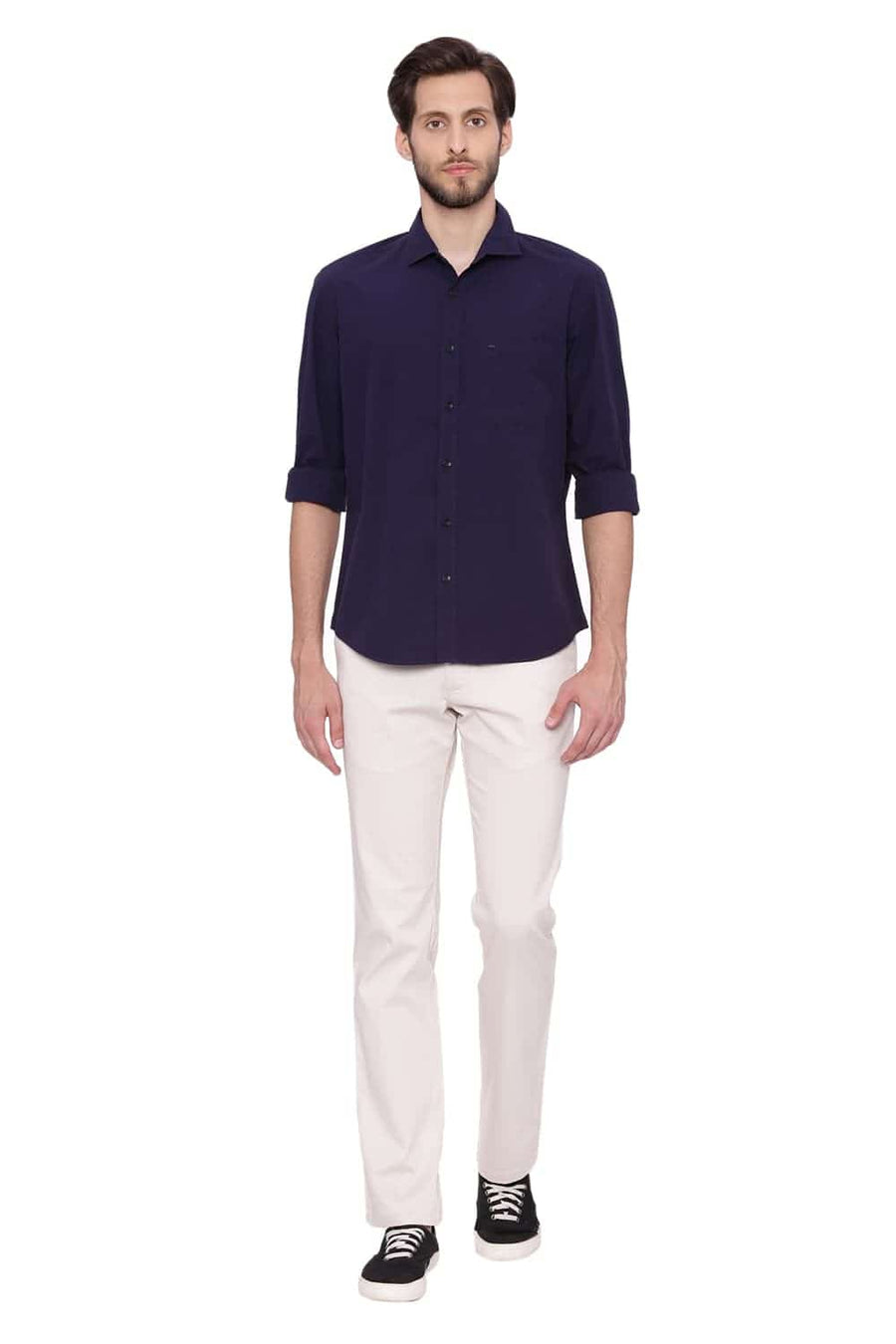 BASICS SLIM FIT ECLIPSE NAVY FILA FIL SHIRT