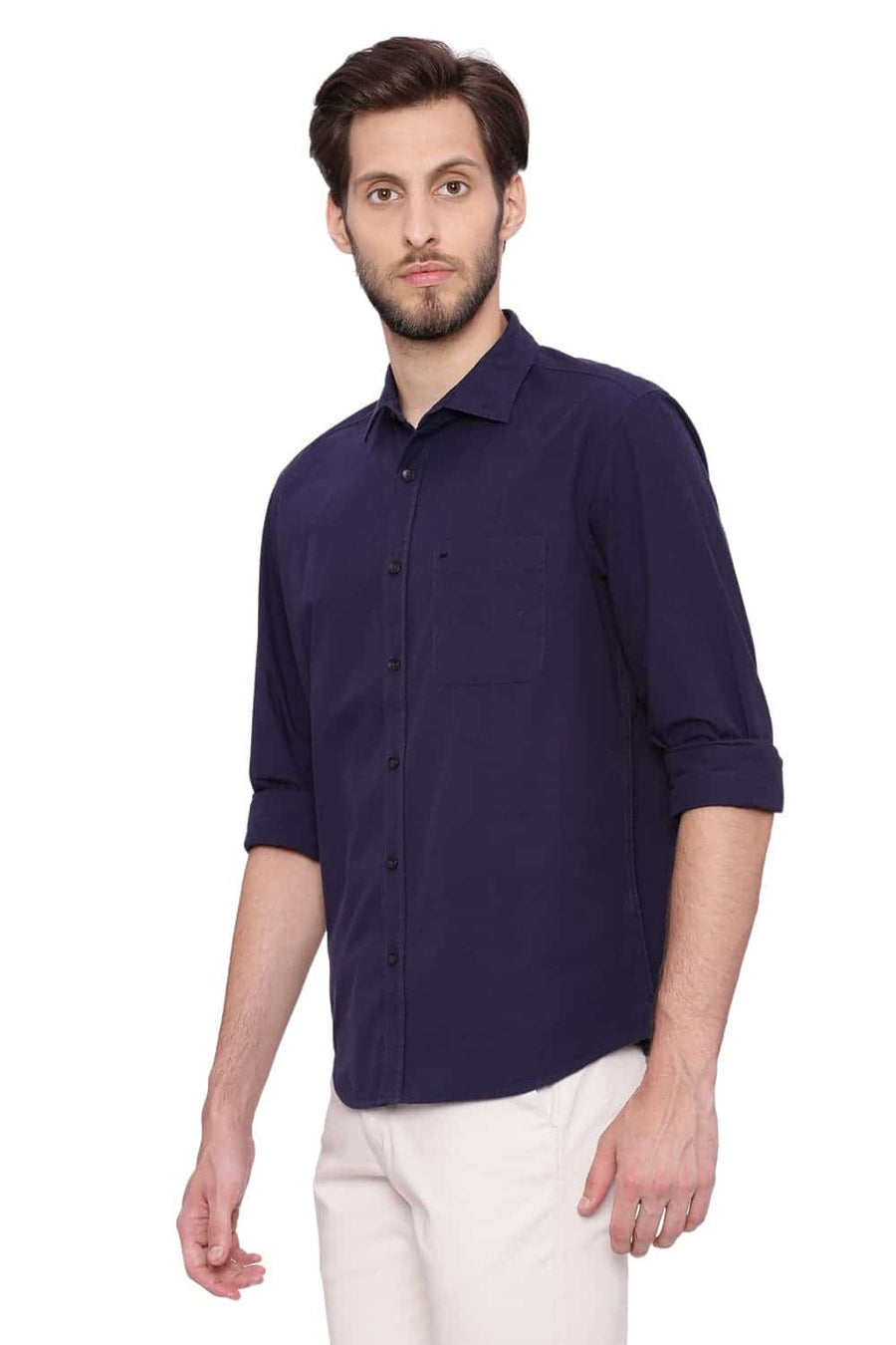 BASICS SLIM FIT ECLIPSE NAVY FILA FIL SHIRT