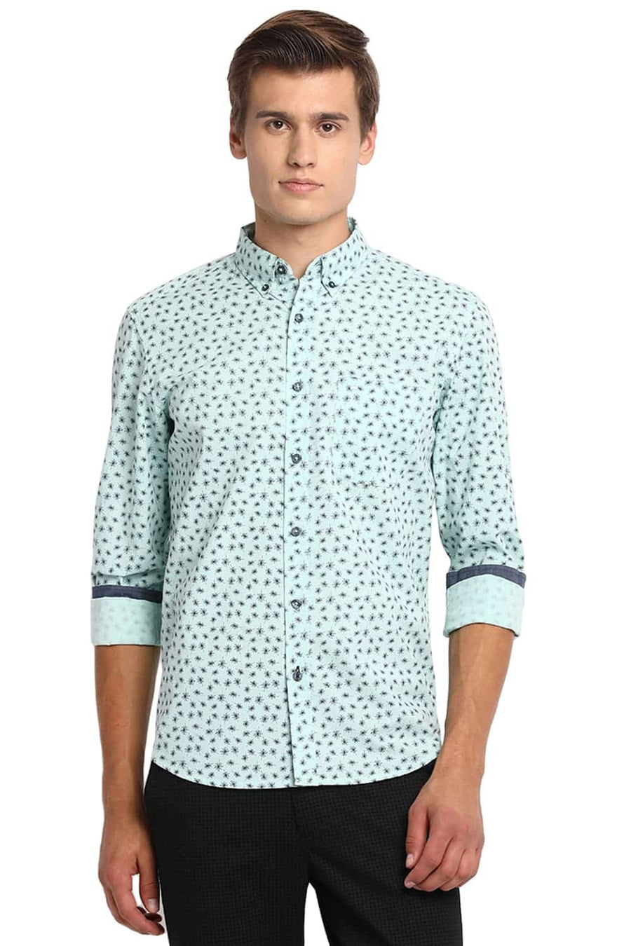 BASICS SLIM FIT HONEYDEW GREEN FILA FIL SHIRT