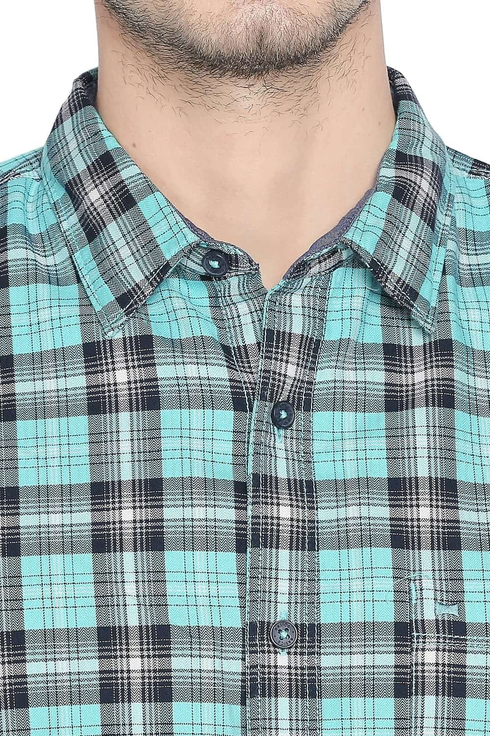 BASICS SLIM FIT CHECKS SHIRT