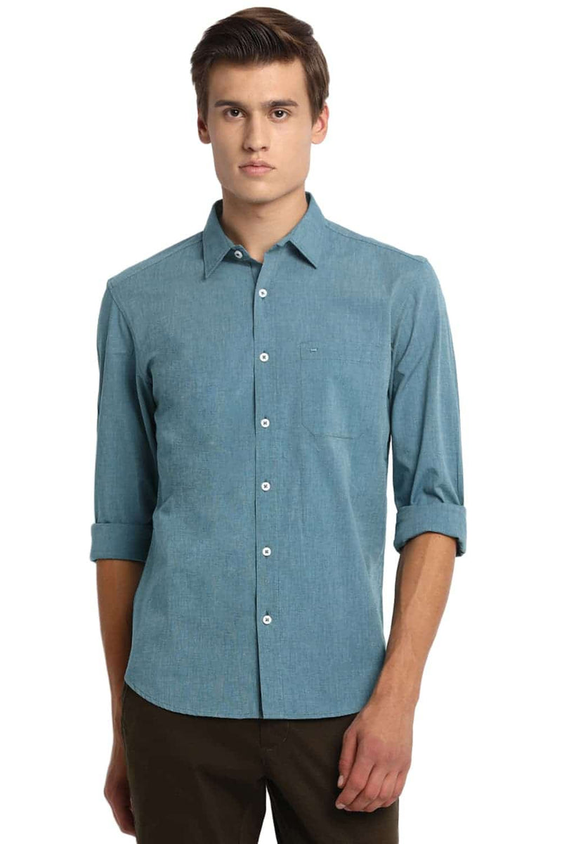 BASICS SLIM FIT FIL A FIL SHIRT