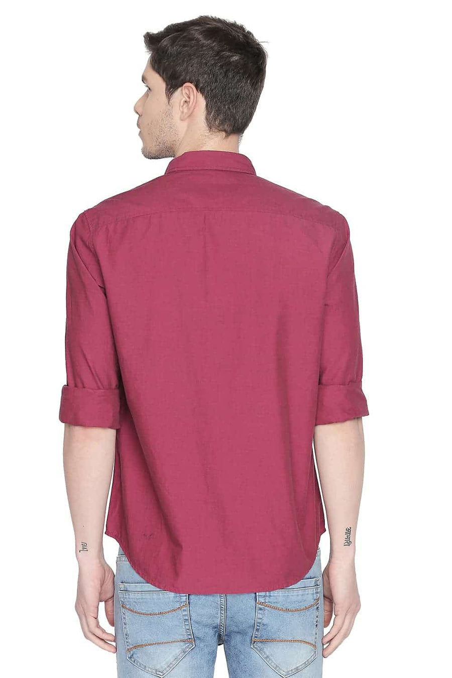 BASICS SLIM FIT FUCHSIA PINK FILA FIL SHIRT