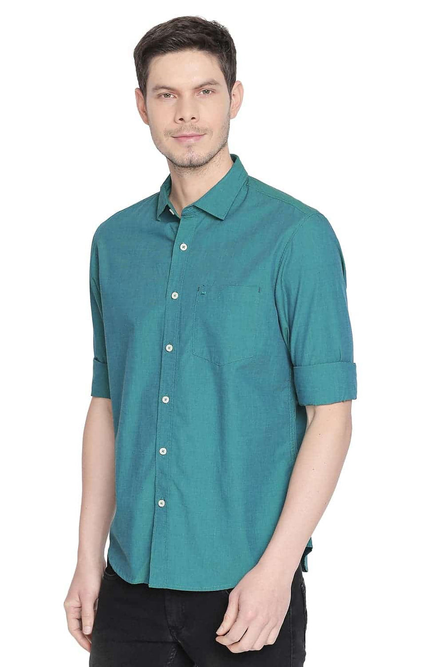 BASICS SLIM FIT PARASAILING AQUA FILA FIL SHIRT