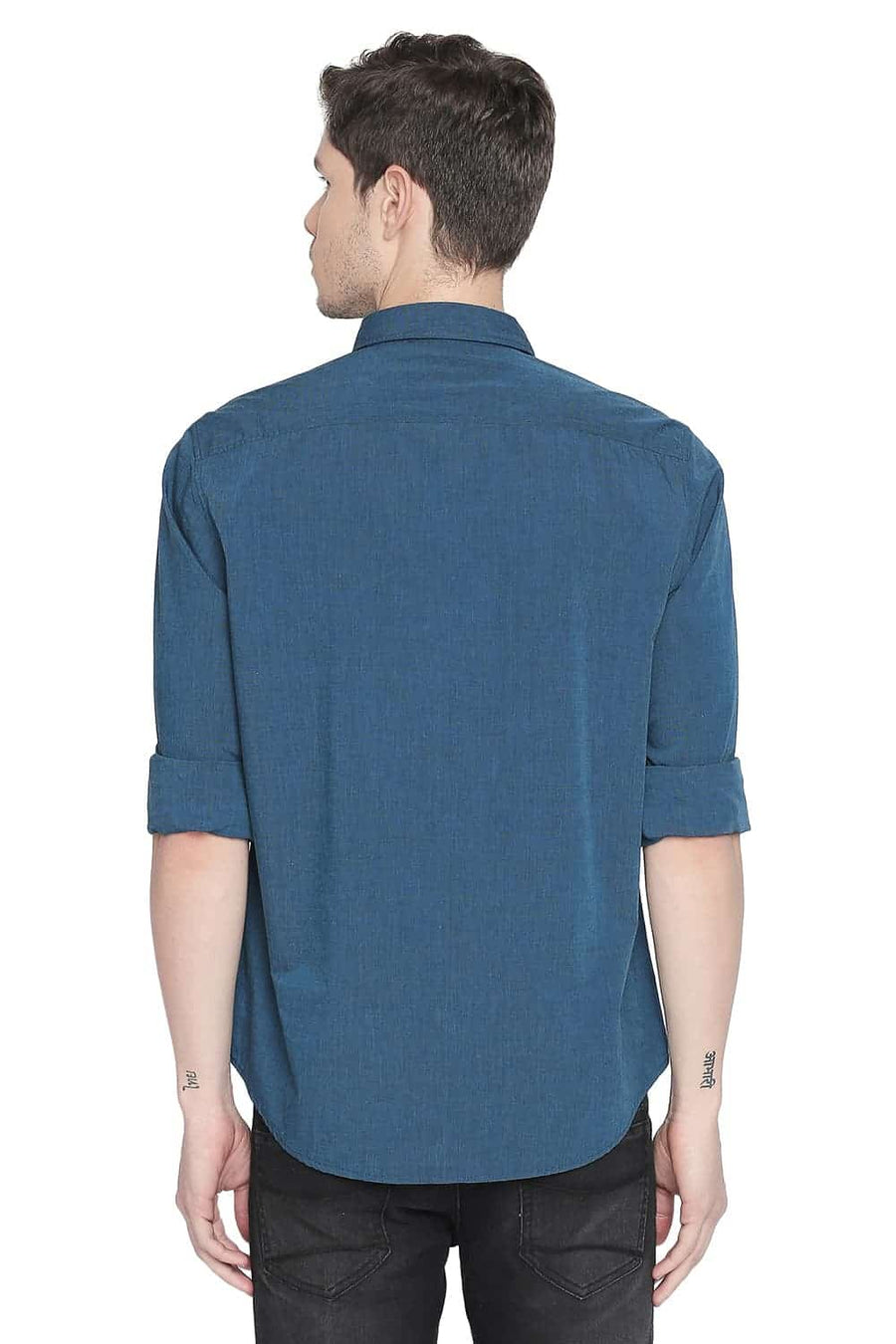 BASICS SLIM FIT MOROCCAN NAVY FILA FIL SHIRT