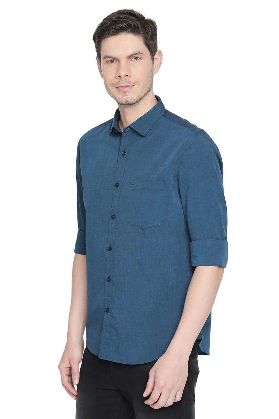 BASICS SLIM FIT MOROCCAN NAVY FILA FIL SHIRT