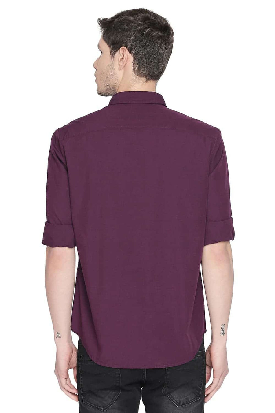 BASICS SLIM FIT PURPLE POTION FILA FIL SHIRT
