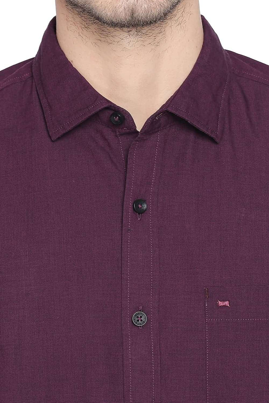 BASICS SLIM FIT PURPLE POTION FILA FIL SHIRT