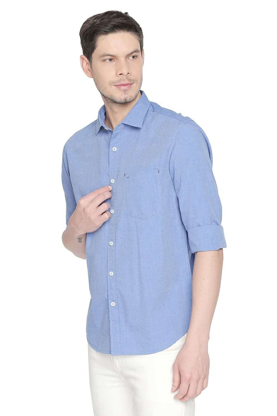 BASICS SLIM FIT REGATTA BLUE FILA FIL SHIRT
