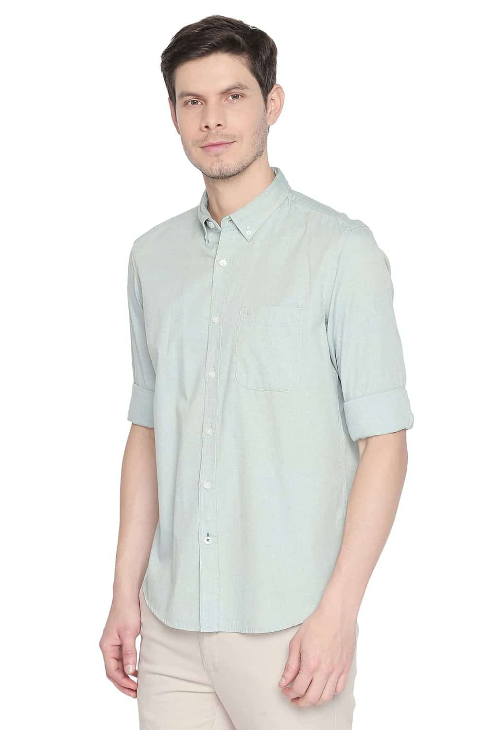 BASICS SLIM FIT OXFORD SHIRT