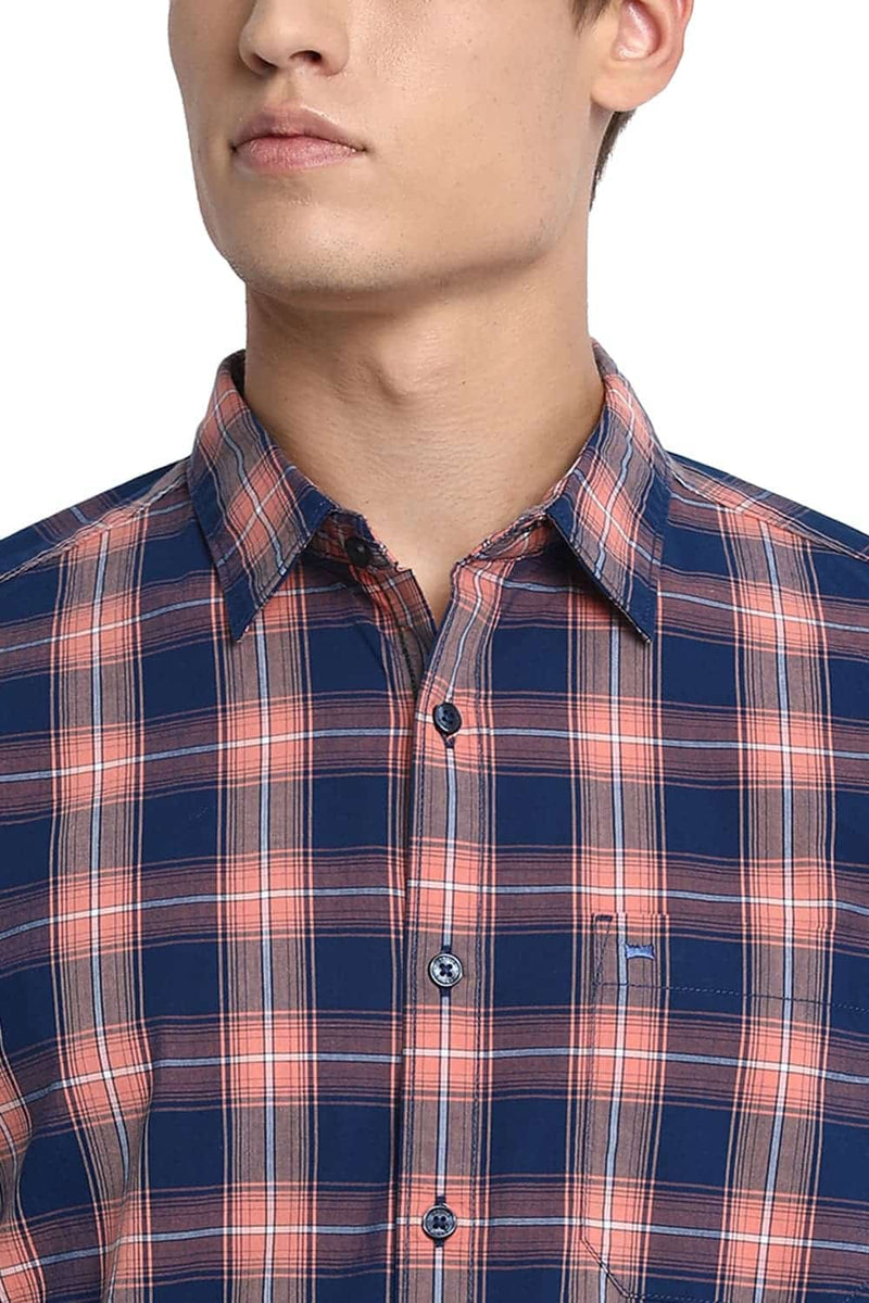 BASICS SLIM FIT CHECKS SHIRT