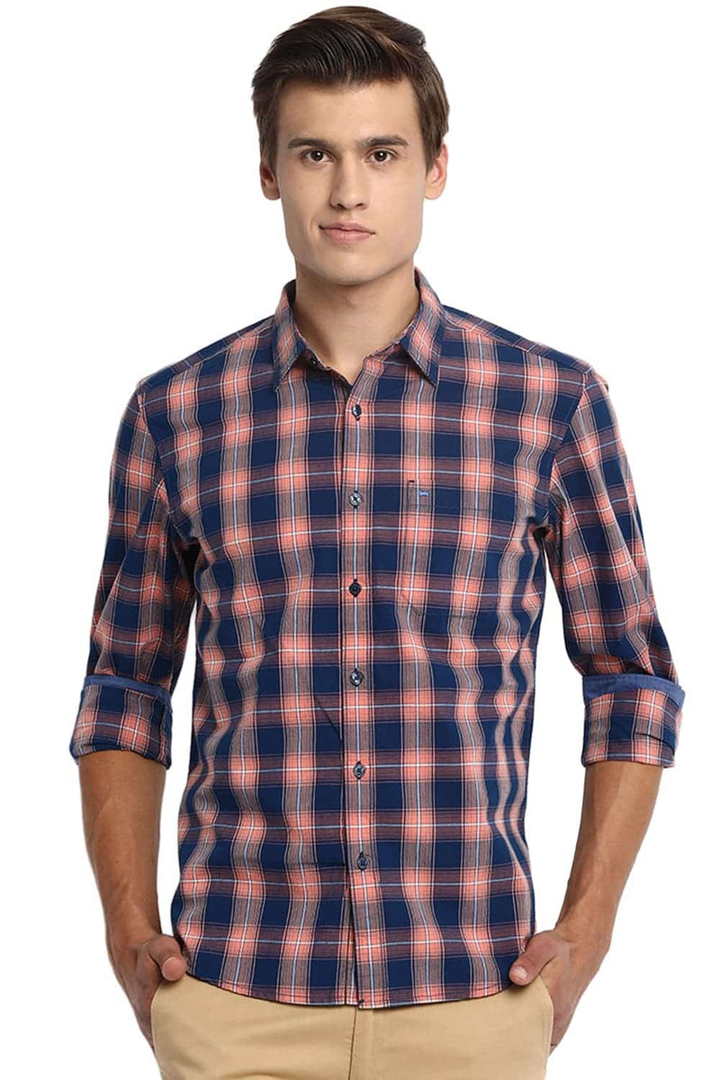 BASICS SLIM FIT CHECKS SHIRT