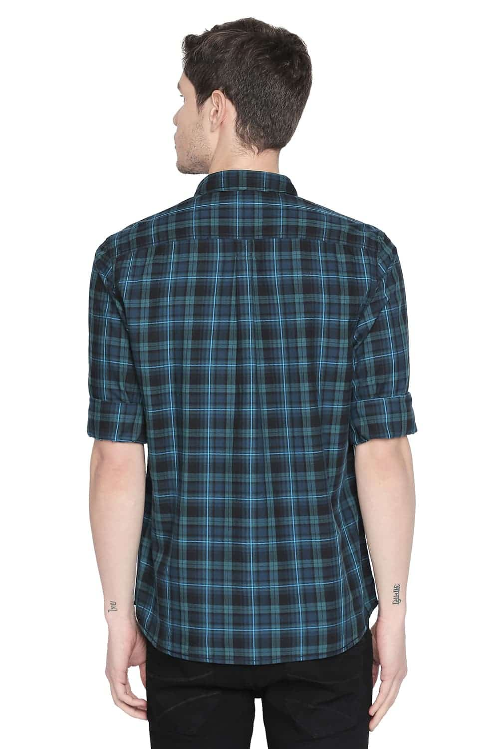 BASICS SLIM FIT CHECKS SHIRT