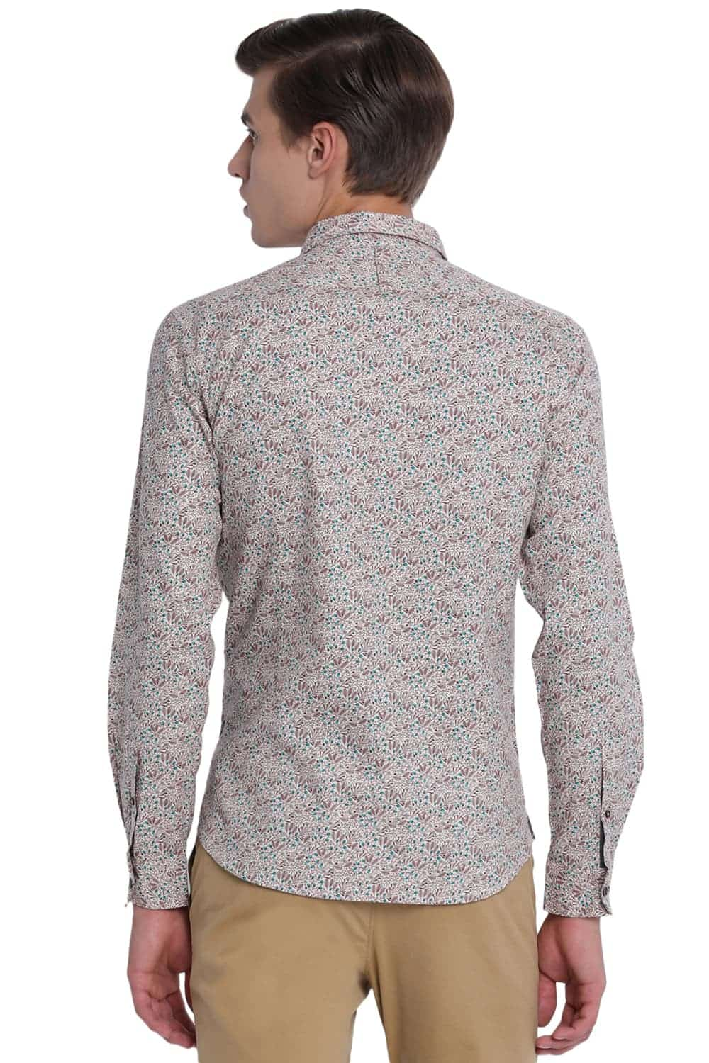 BASICS SLIM FIT PRINTED SHIRT