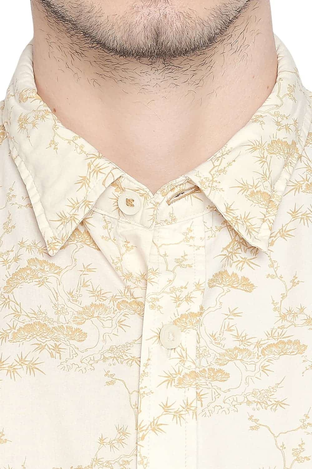 BASICS SLIM FIT PRINTED SHIRT