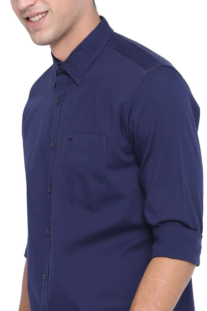 BASICS SLIM FIT STRETCH SHIRT