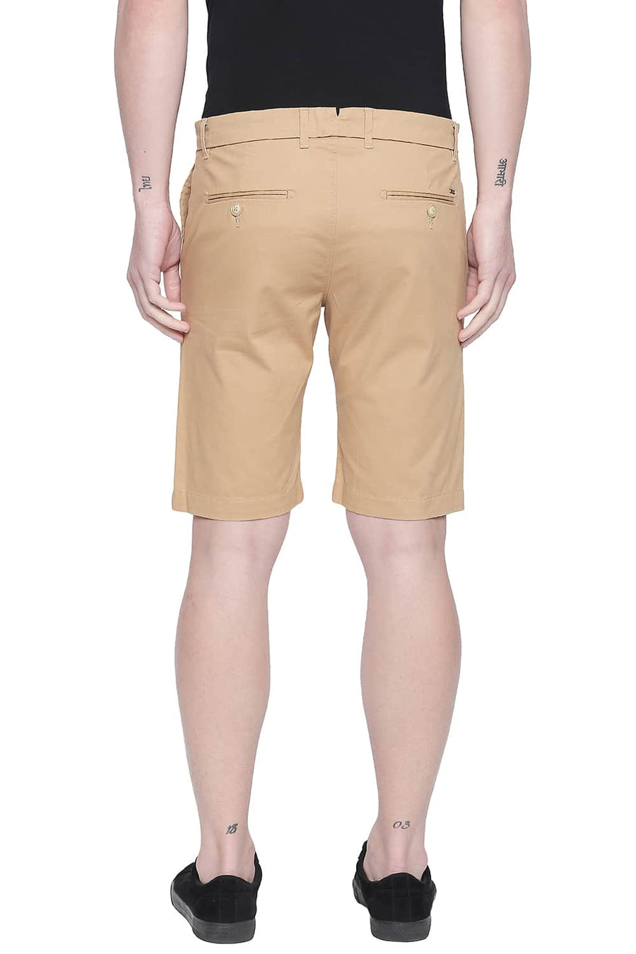 BASICS COMFORT FIT LARK TWILL STRETCH SHORTS