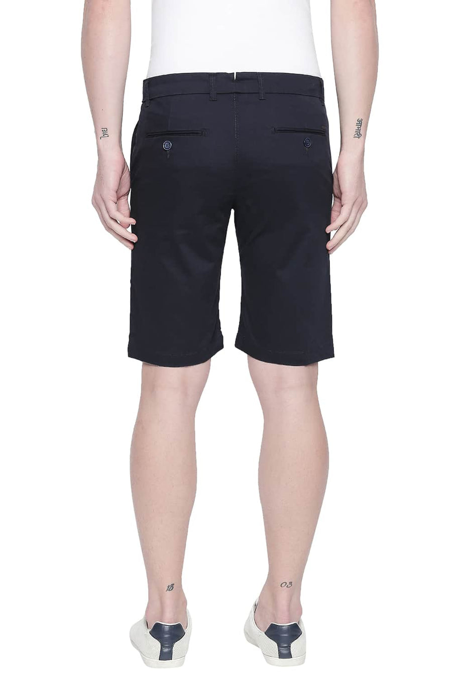 BASICS COMFORT FIT SKY CAPTAIN TWILL STRETCH SHORTS
