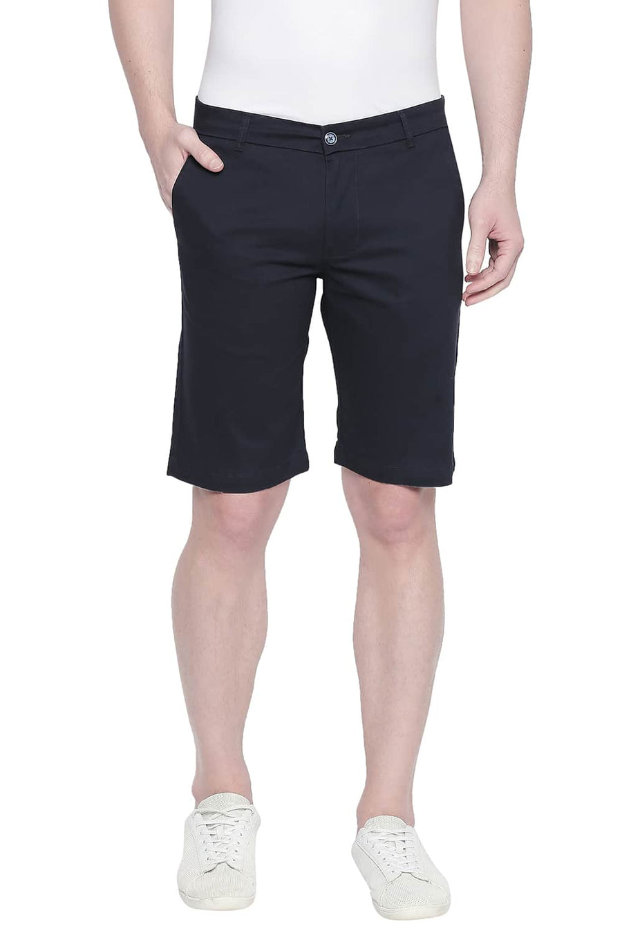 BASICS COMFORT FIT SKY CAPTAIN TWILL STRETCH SHORTS
