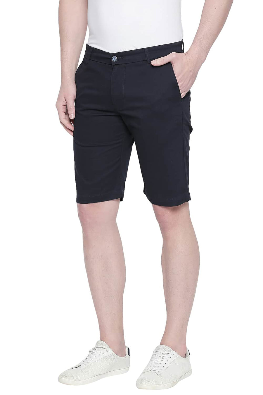 BASICS COMFORT FIT SKY CAPTAIN TWILL STRETCH SHORTS