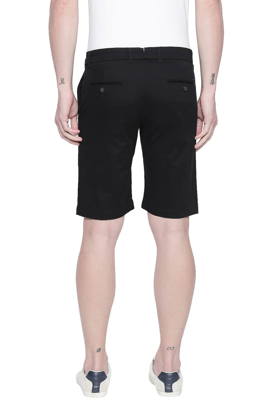 BASICS COMFORT FIT MOONLESS NIGHT TWILL STRETCH SHORTS