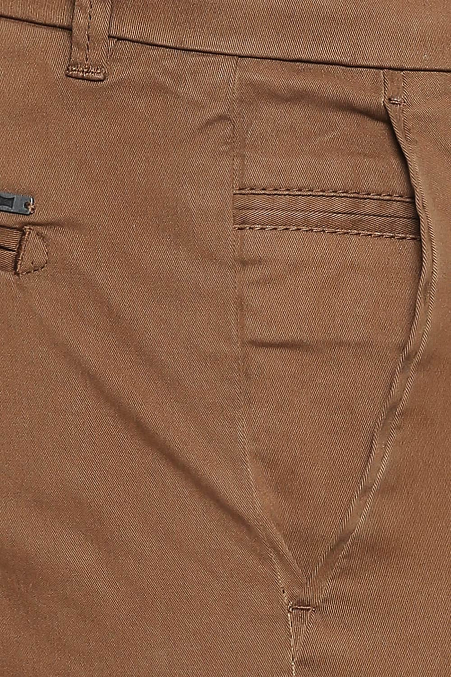 BASICS COMFORT FIT BUTTERNUT TWILL STRETCH SHORTS