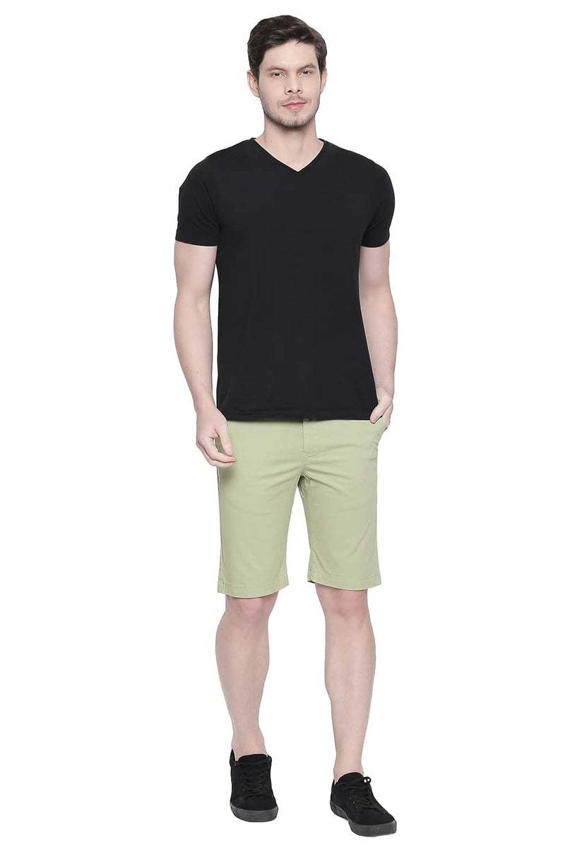 BASICS COMFORT FIT TWILL STRETCH SHORTS