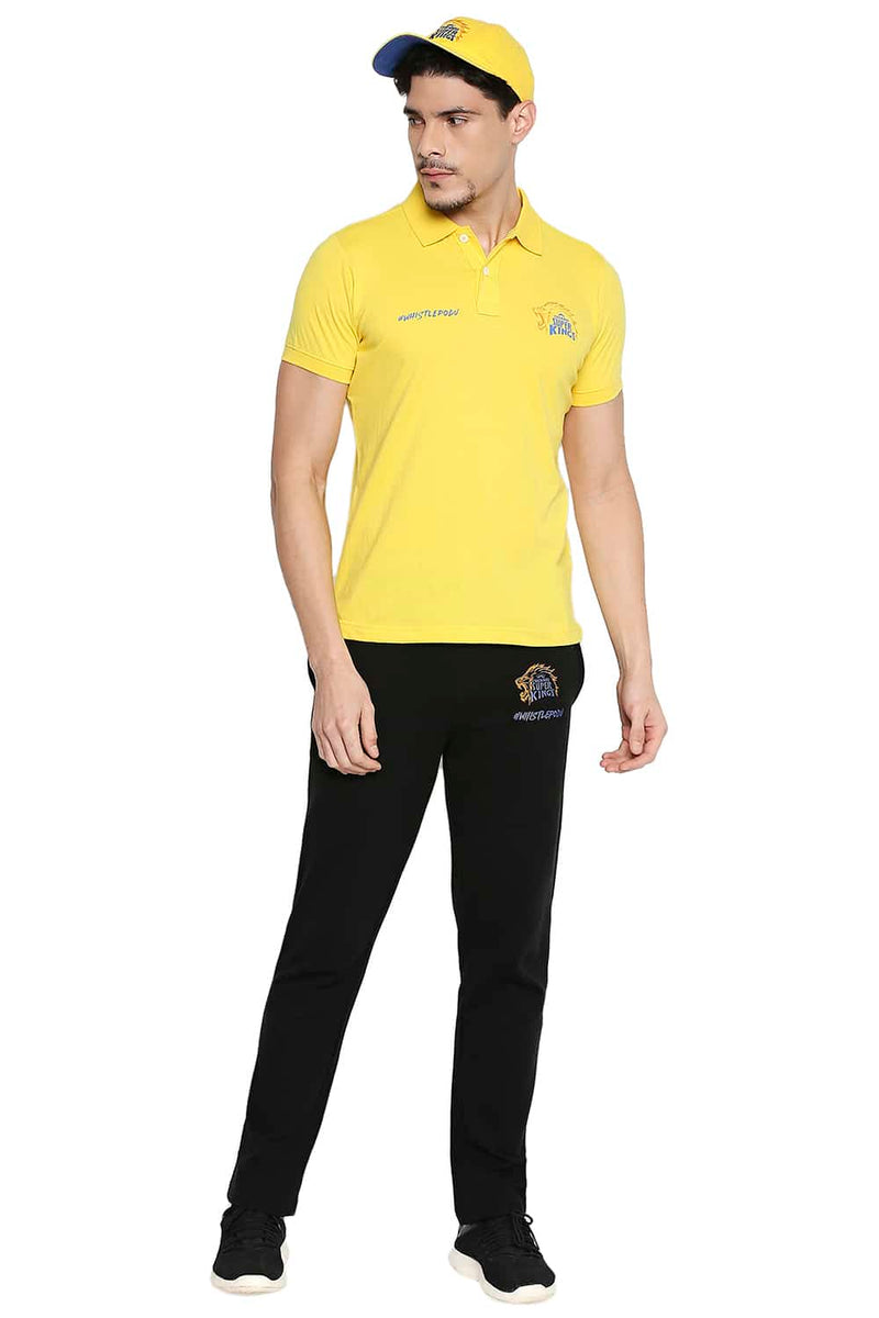 CSK ORIGINAL IPL MUSCLE SLIM FIT TRACK PANT