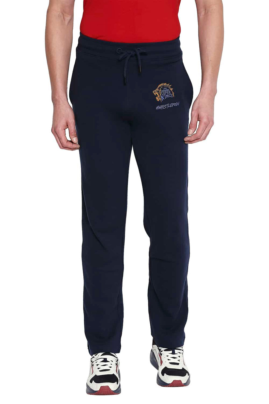 CSK ORIGINAL IPL MUSCLE SLIM FIT BLUE TRACK PANT
