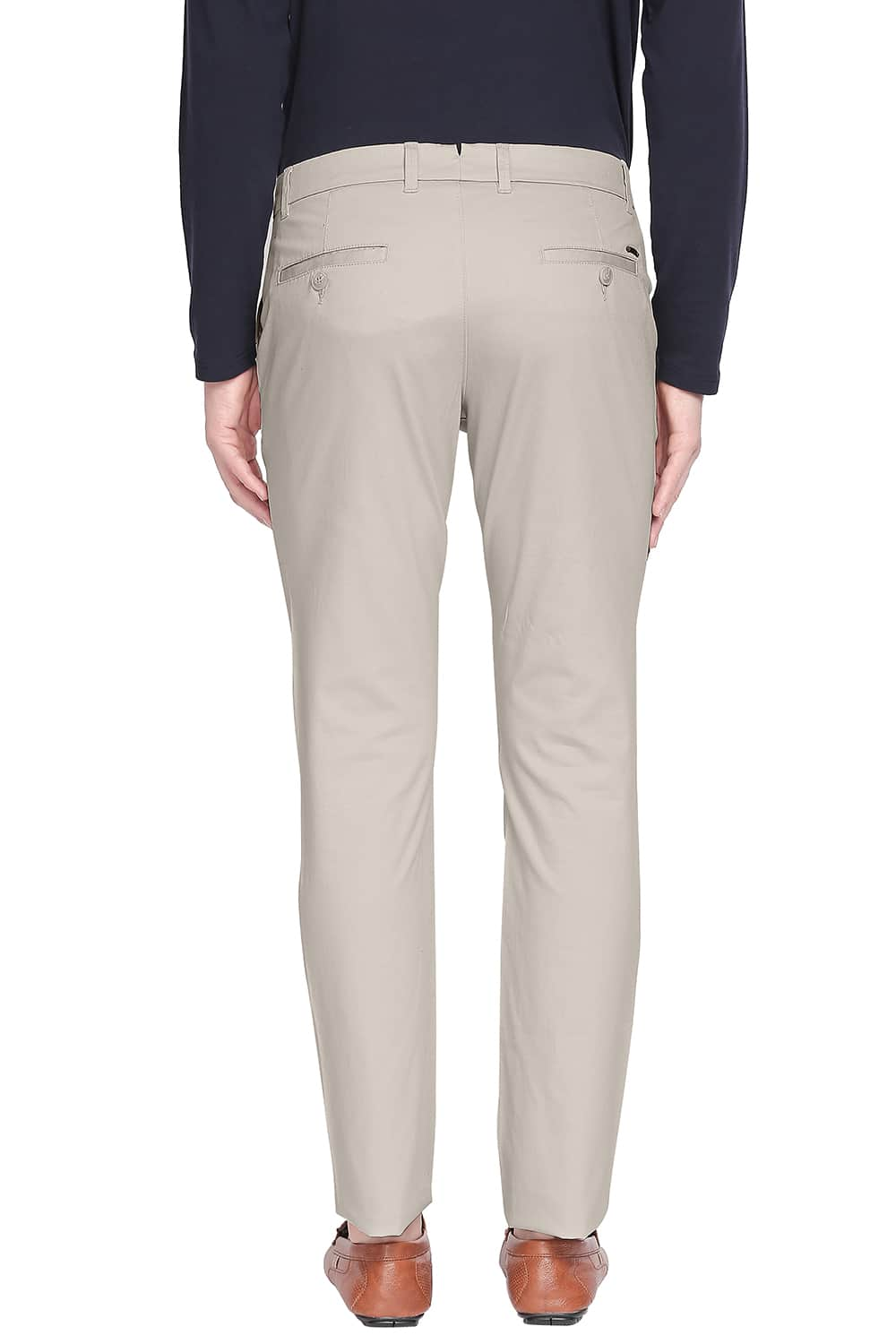 BASICS TAPERED FIT STRETCH TROUSER