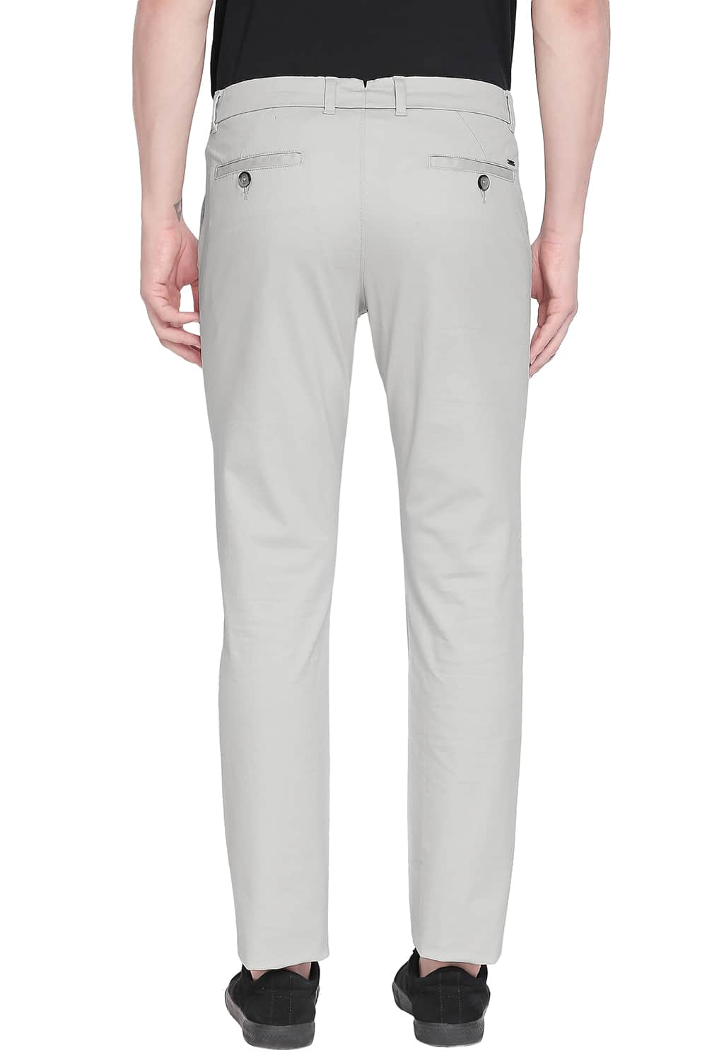 BASICS TAPERED FIT STRETCH TROUSER