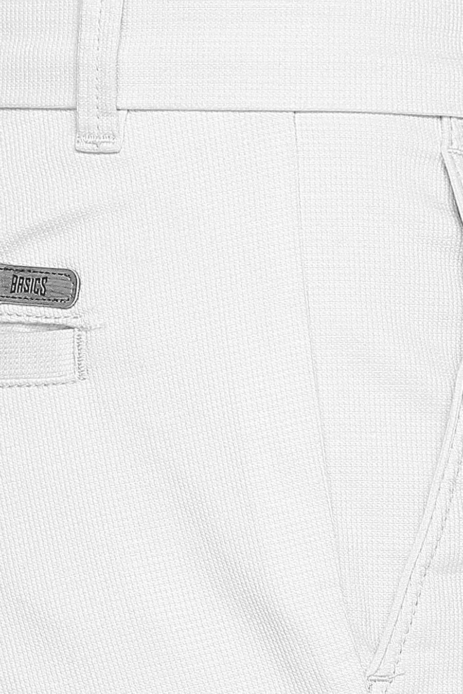 BASICS TAPERED FIT GLACIER GREY STRETCH TROUSER