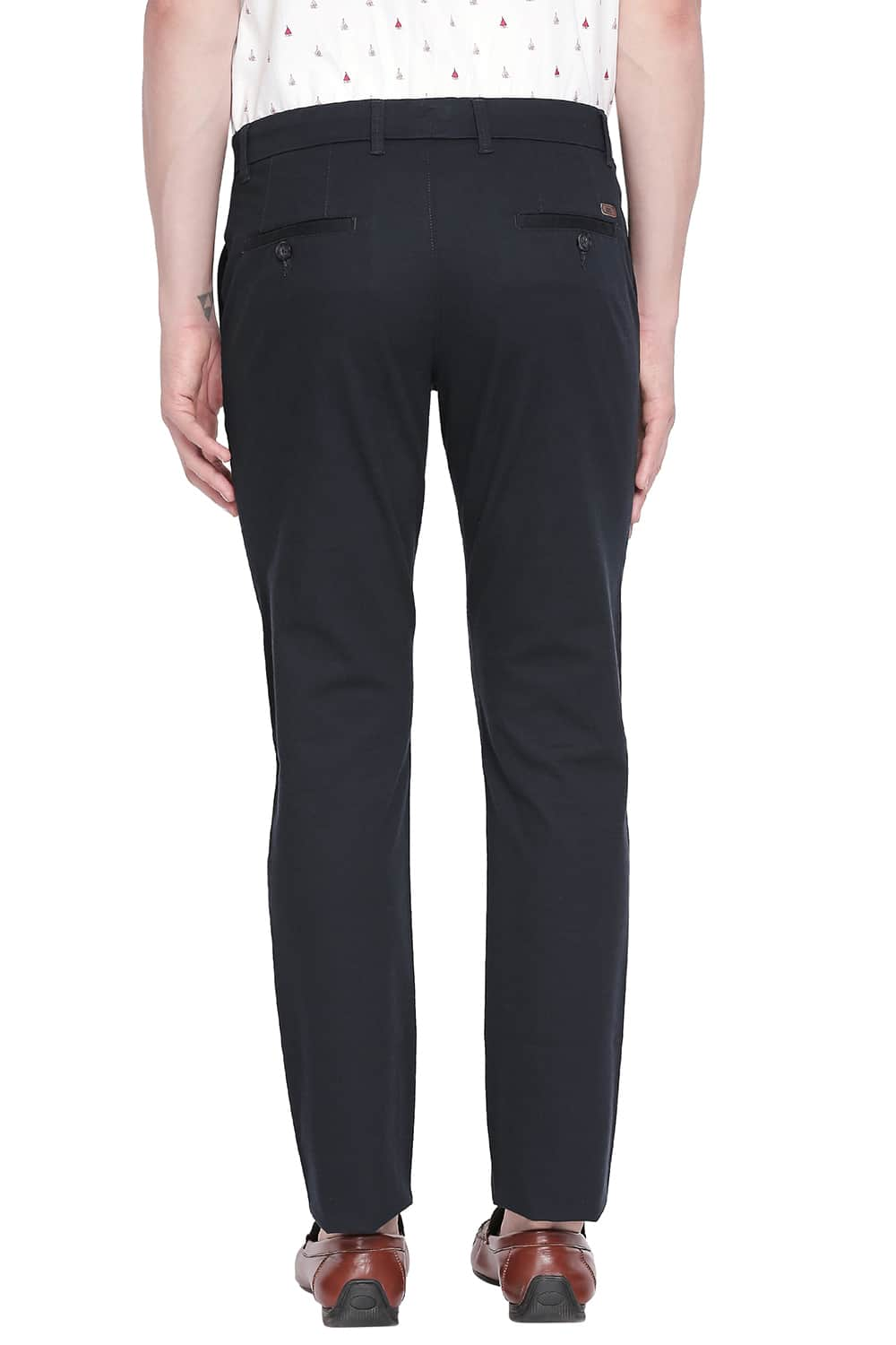 BASICS TAPERED FIT STRETCH TROUSER