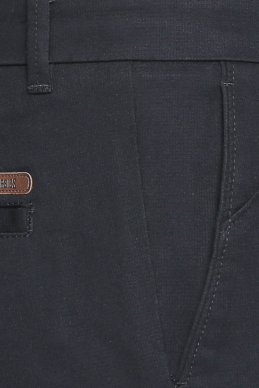 BASICS TAPERED FIT BLUE NIGHTS STRETCH TROUSER